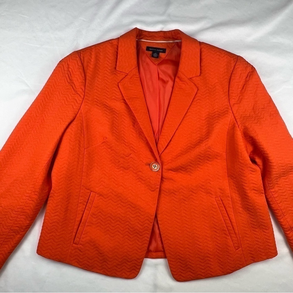 Tommy Hilfiger - Size 12 - Women's Blazer - Orange